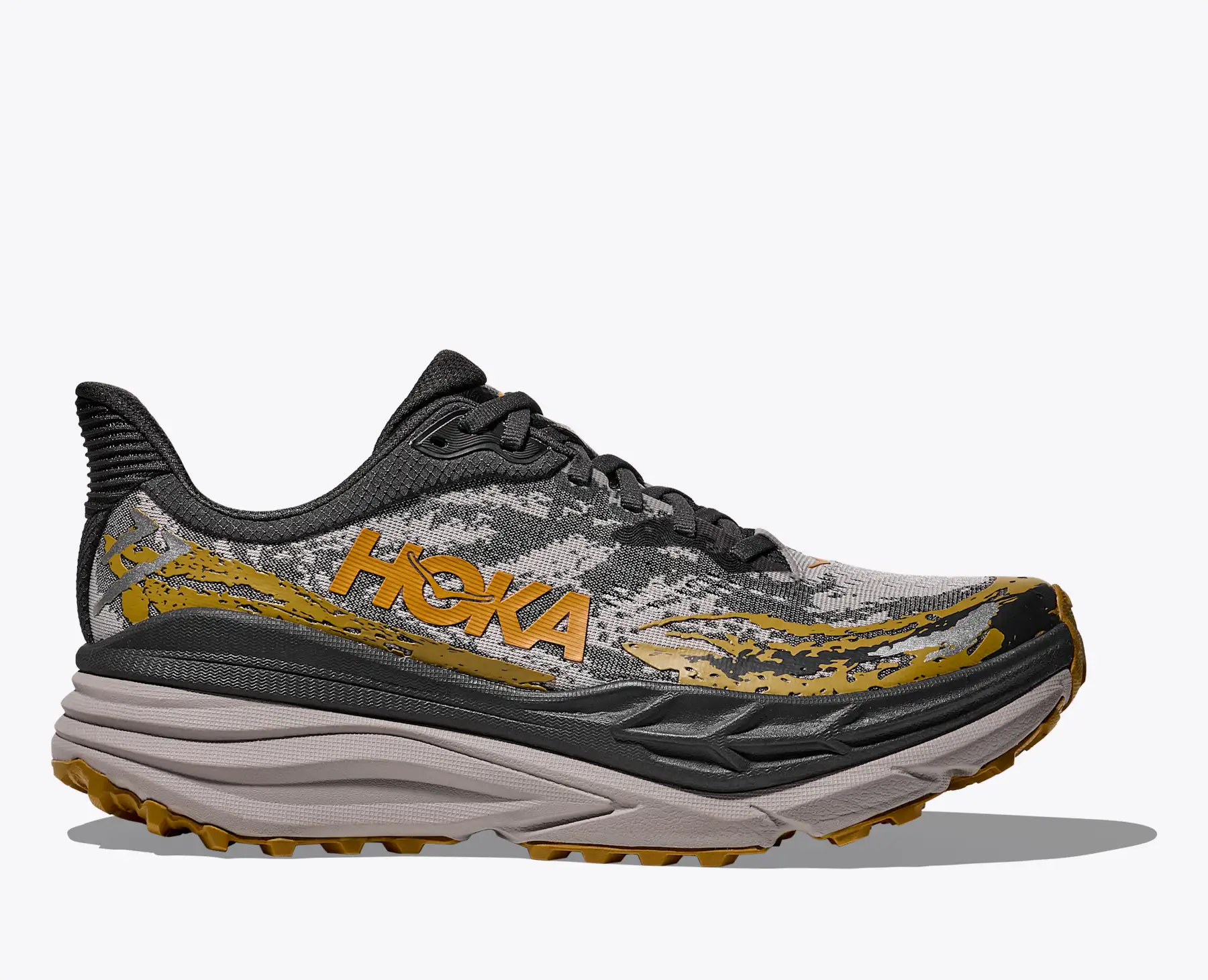 Hoka One One Clifton 7 Running Shoes Gray Blue Yellow Mens Size 9 Hoka One One Clifton 7 Gray - 1110509-LRNC for sale | eBay main image 2