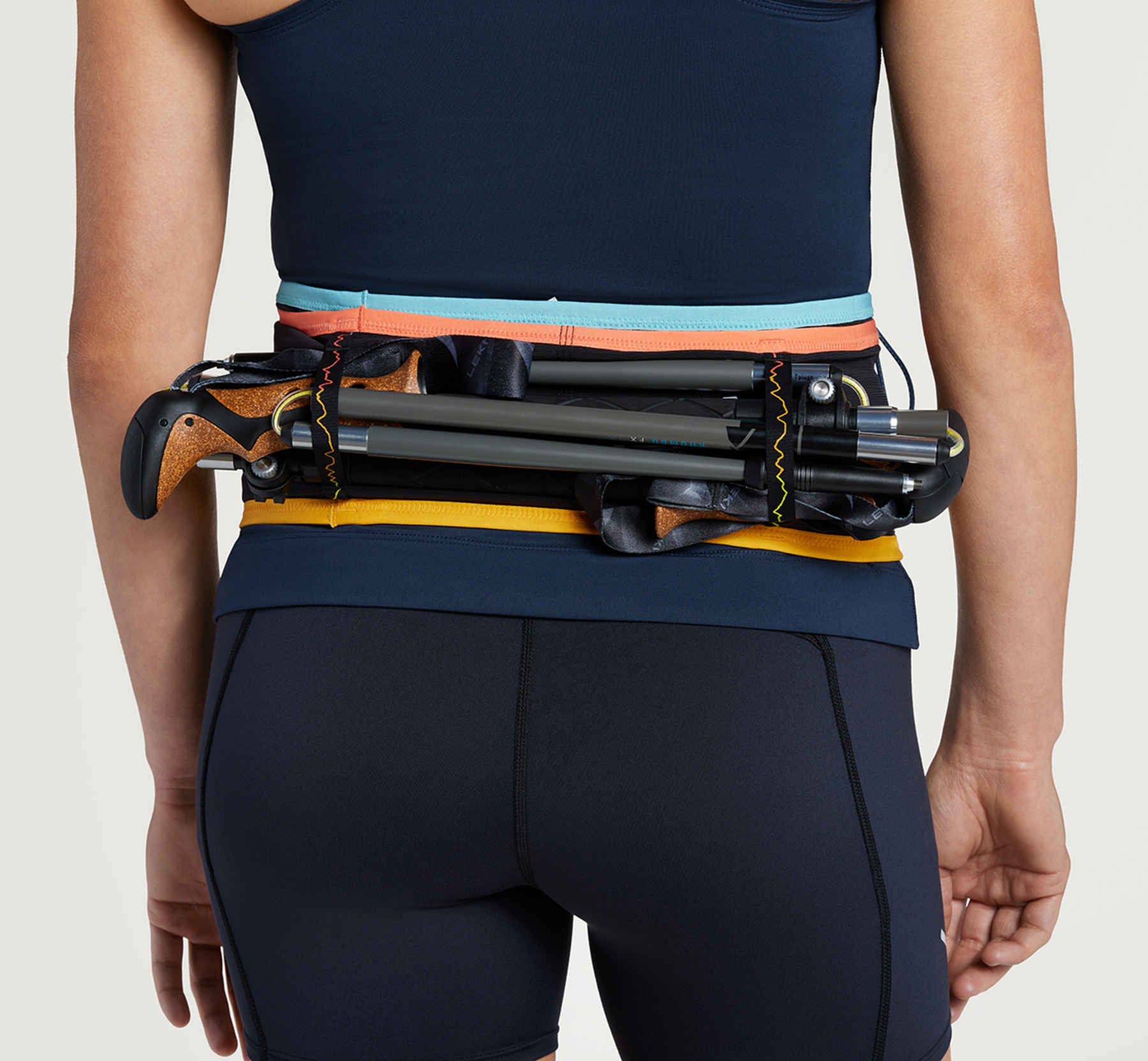Ceinture Running Hoka - 3 Poches Zippées, Tissu Extensible 75% Polyester Recyclé