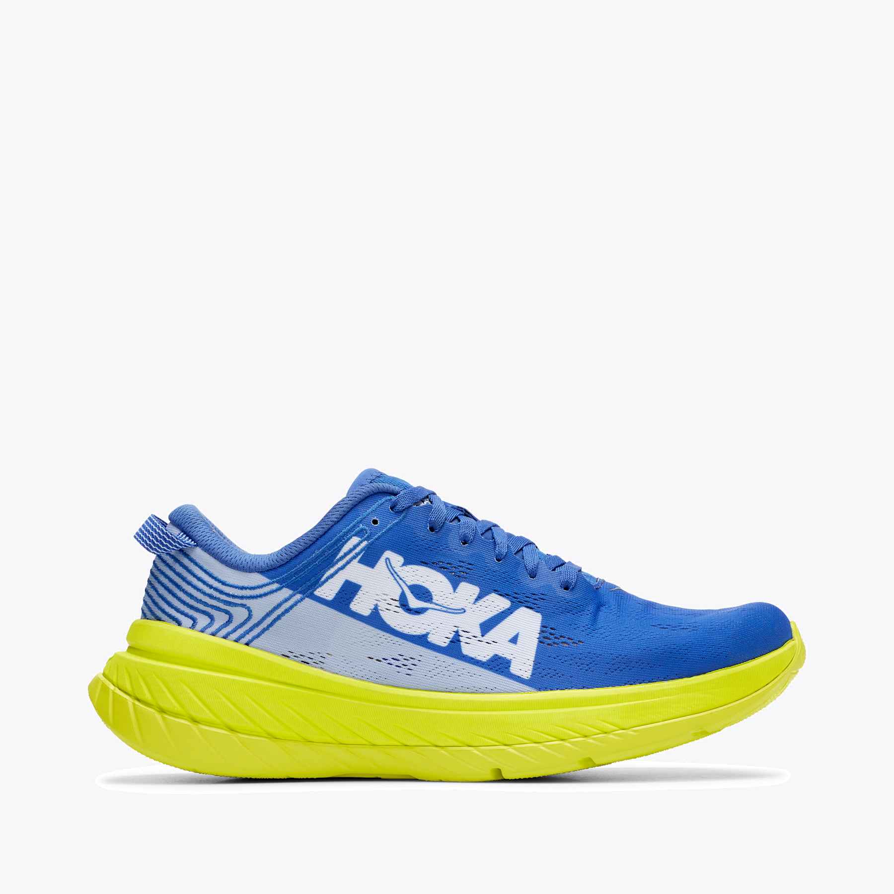 HOKA ONEONE カーボンXブルー/イエロー HOKA ONEONE カーボンXブルー/イエロー