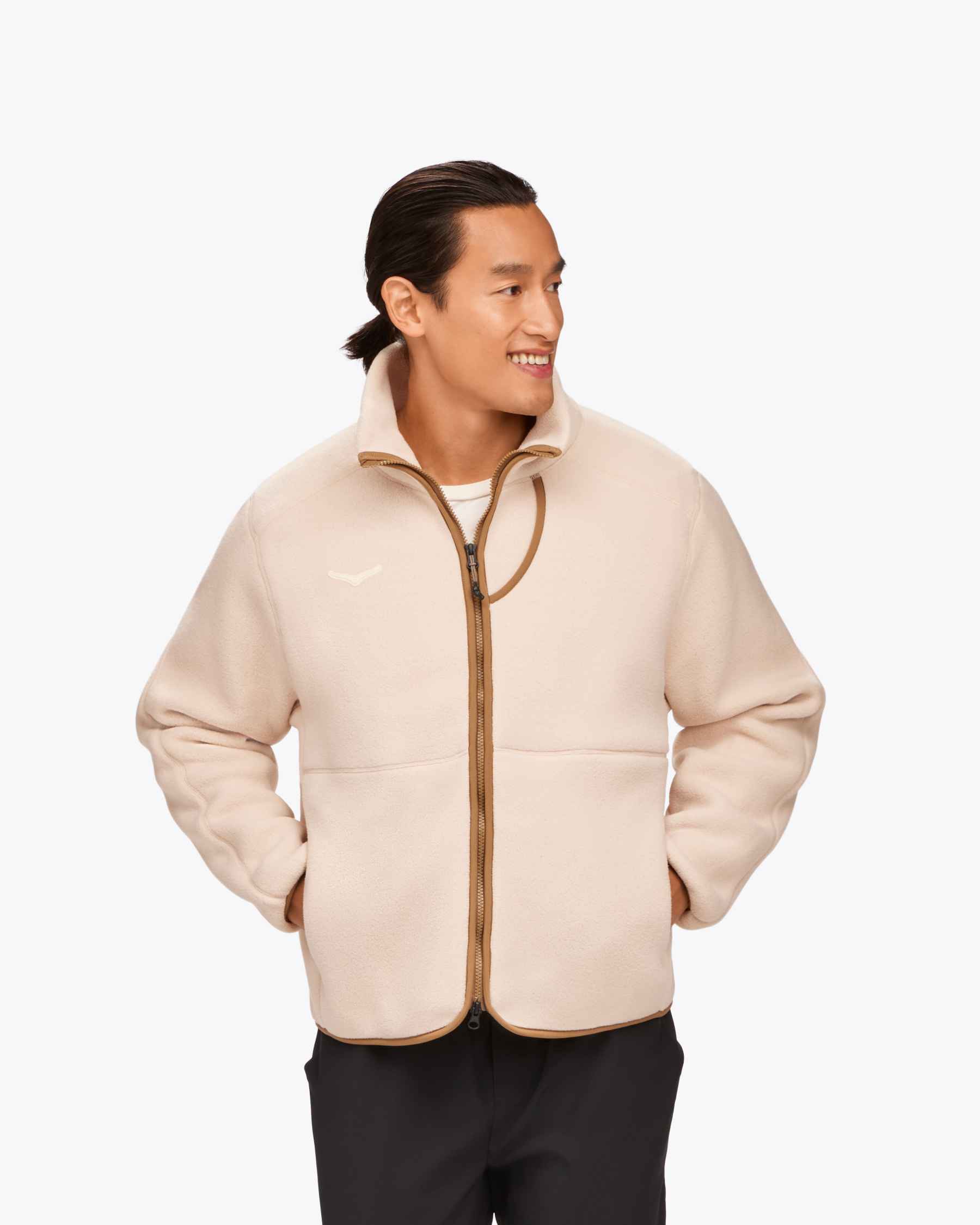 SON OF THE CHEESE - Fleece Zip up / NAVY | Stripe Online Store