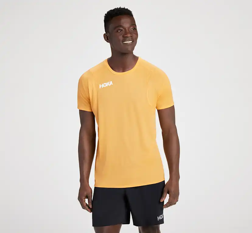 Мужские топы Hoka Glide Short Sleeve