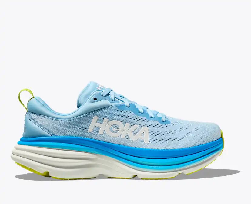 HOKA BOND 8 グレー/レッド シューズ(男性用) Grey HOKA One One Bondi 8 | SVD