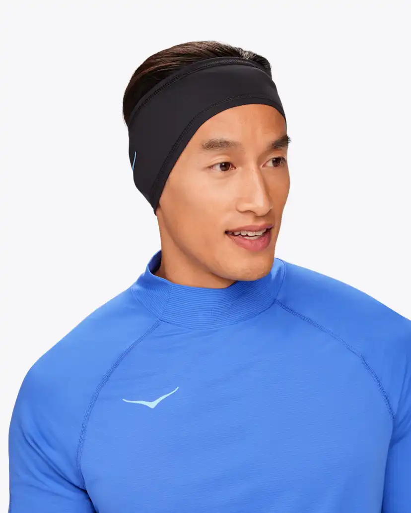 Мужские аксессуары для волос Hoka ColdSnap Fleece Headband, цвет: Чёрный — фото 4