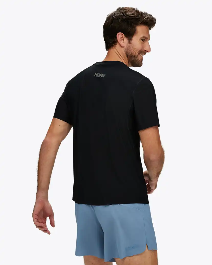 Мужские топы Hoka Airolite Run Short Sleeve — фото 2