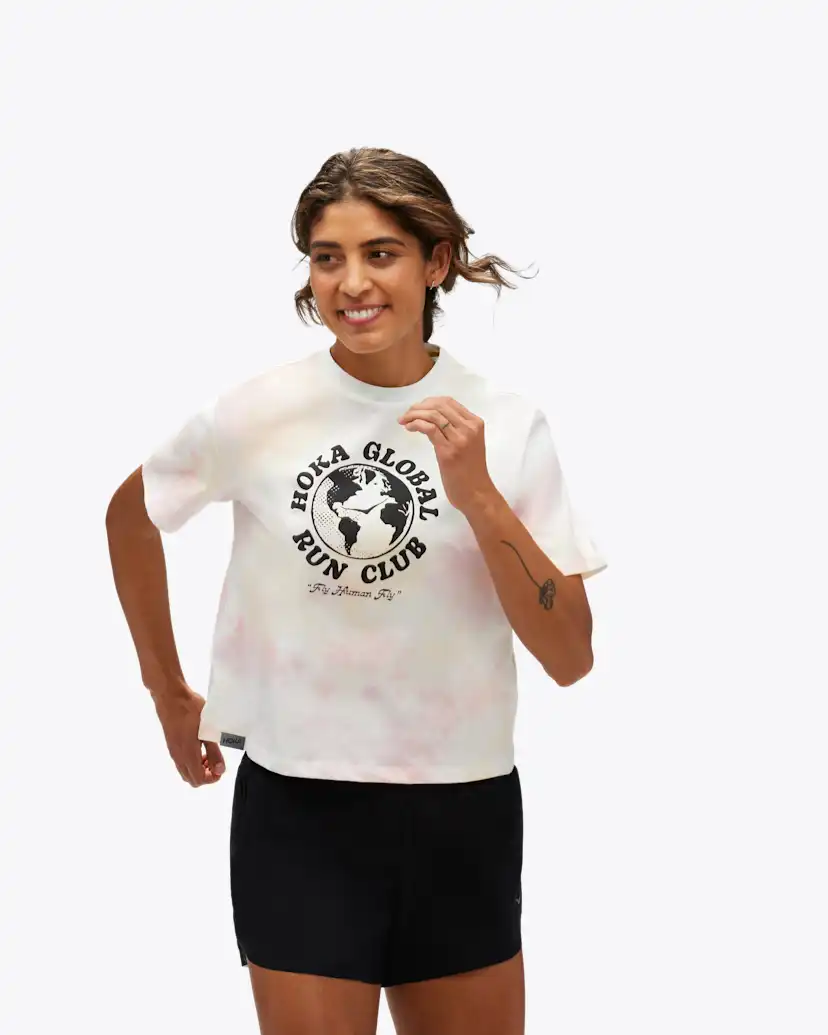 Женские футболки Hoka Graphic SS Tee — фото 3