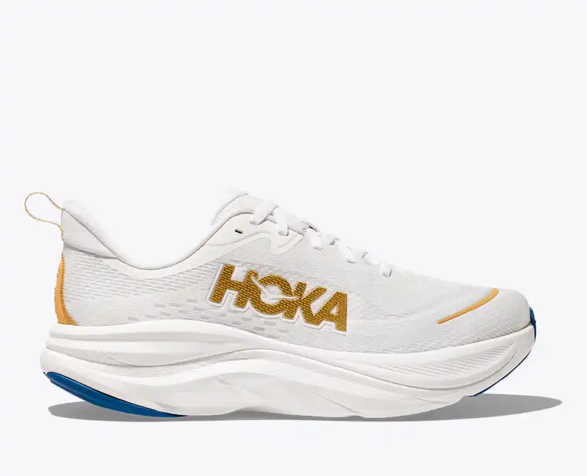 HOKA Men\'s White Running Shoes HOKA MACH 6 WHITE/NIMBUS CLOUD - MENS - Lamey Wellehan Shoes main image 4