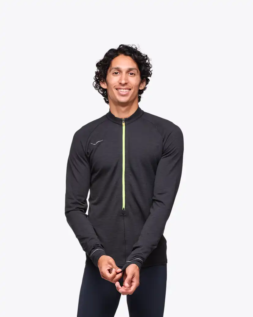 Мужские топы Hoka BaseZip Long Sleeve