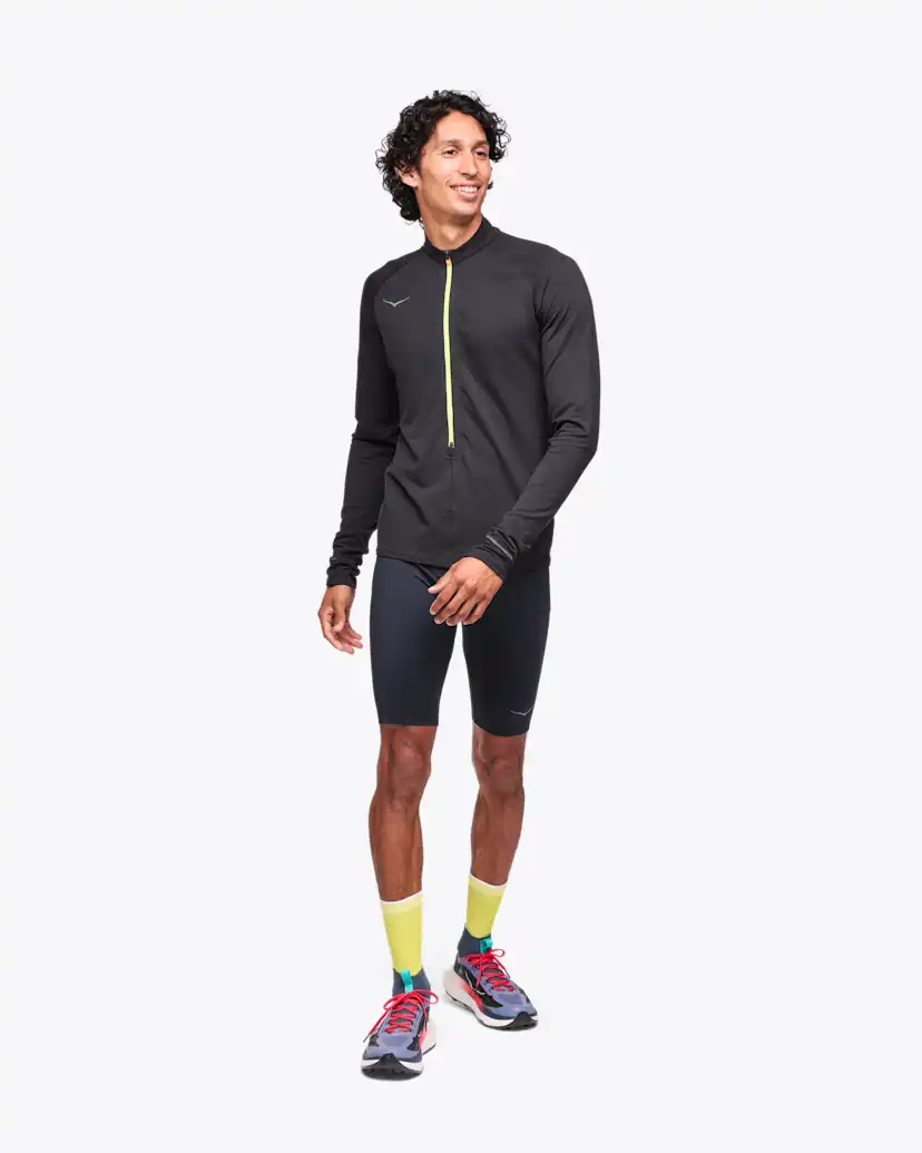Мужские топы Hoka BaseZip Long Sleeve — фото 3