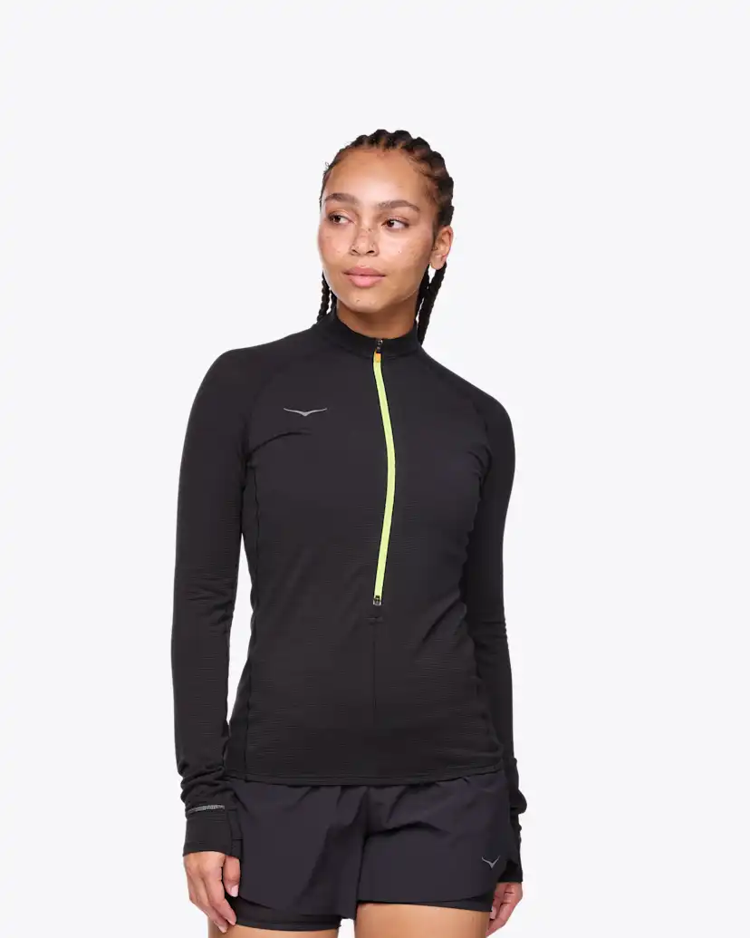 Женские топы Hoka BaseZip Long Sleeve