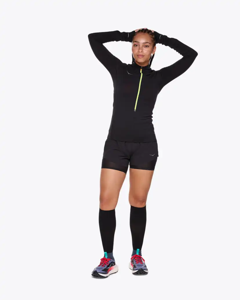 Женские топы Hoka BaseZip Long Sleeve — фото 3