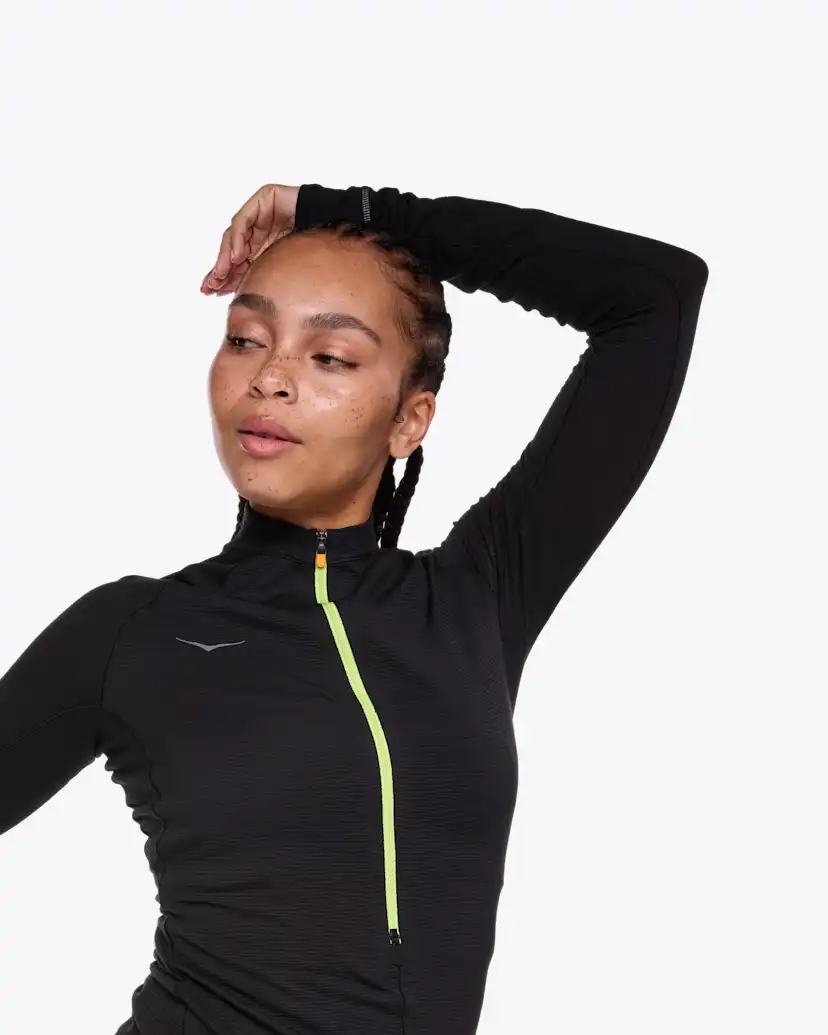 Женские топы Hoka BaseZip Long Sleeve — фото 5