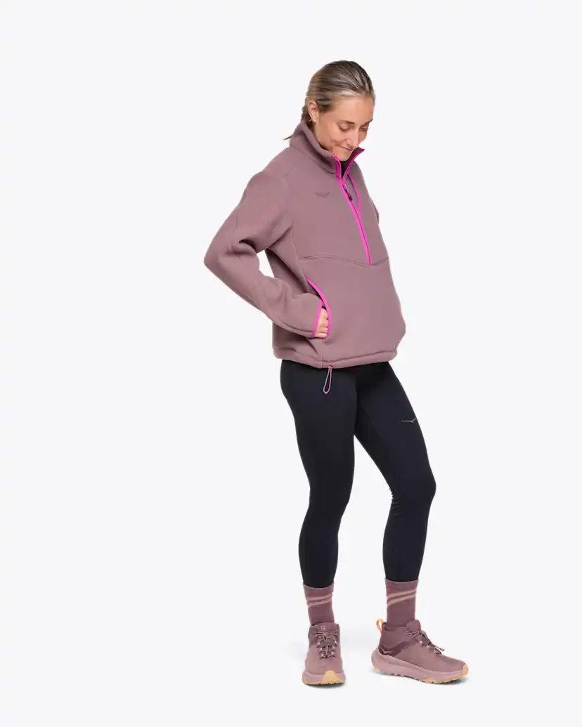 Женская флисовая кофта Hoka Ridgetop на молнии — фото 3