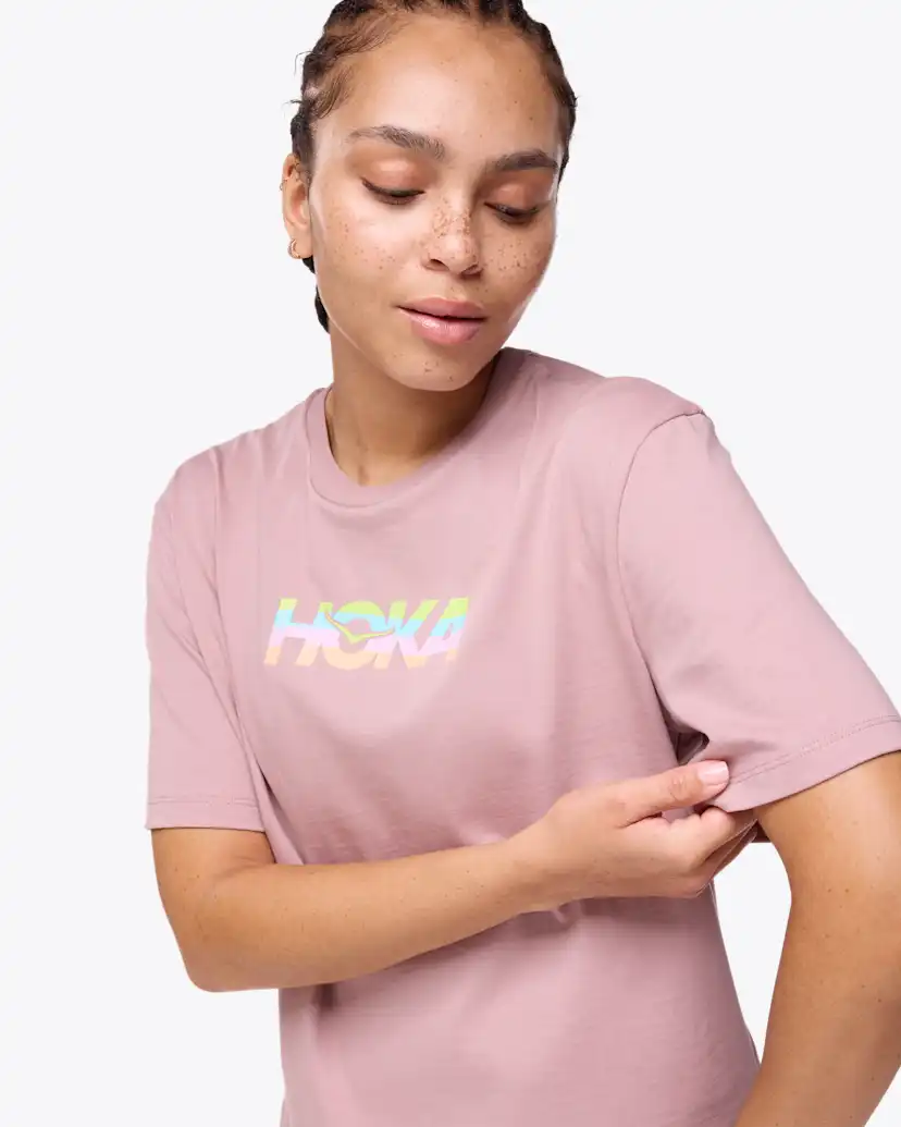 Женские футболки Hoka Sunrise Gpx SS Tee — фото 3