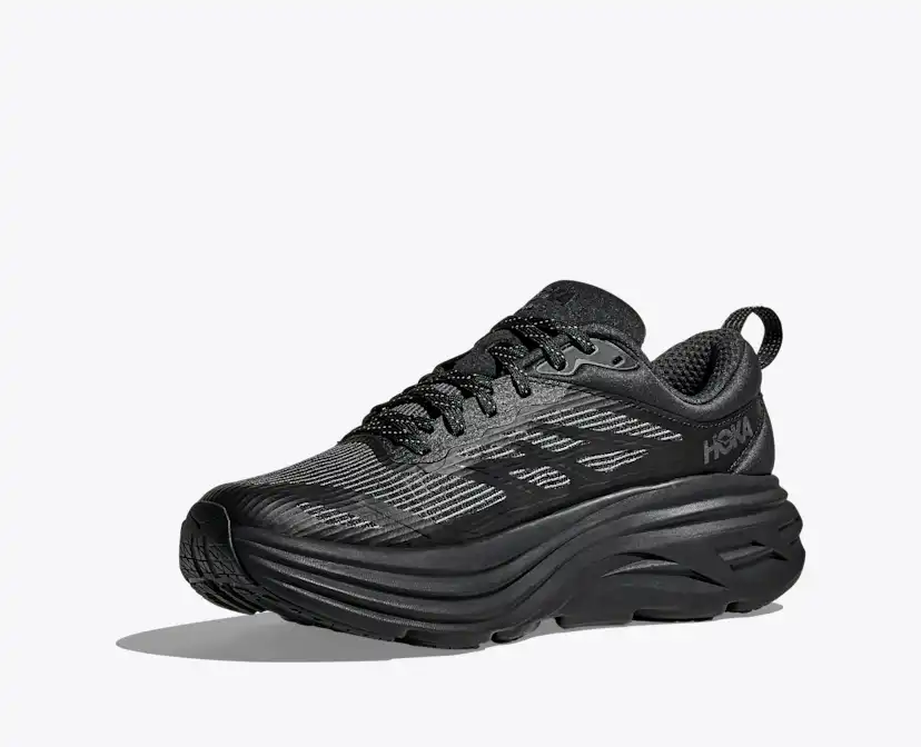 Мужские кроссовки Hoka Bondi 8 Caged Stealth/Tech — фото 3