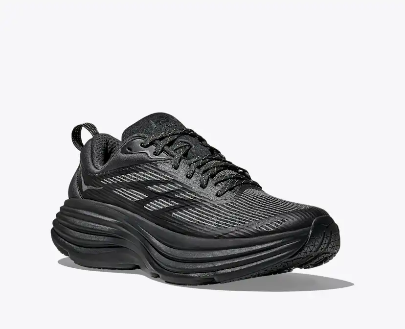 Мужские кроссовки Hoka Bondi 8 Caged Stealth/Tech — фото 6