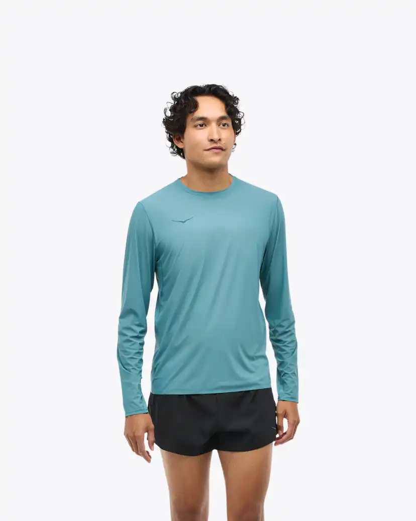Мужские топы Hoka Airolite Run Long Sleeve