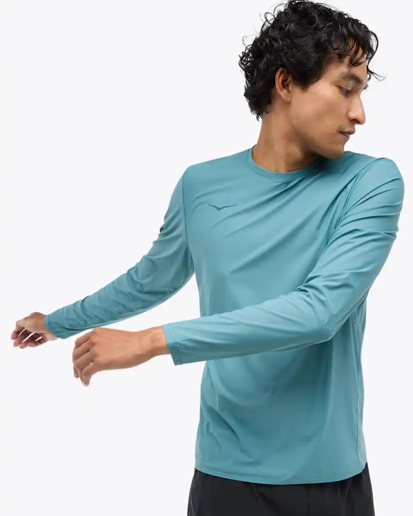 Мужские топы Hoka Airolite Run Long Sleeve — фото 4