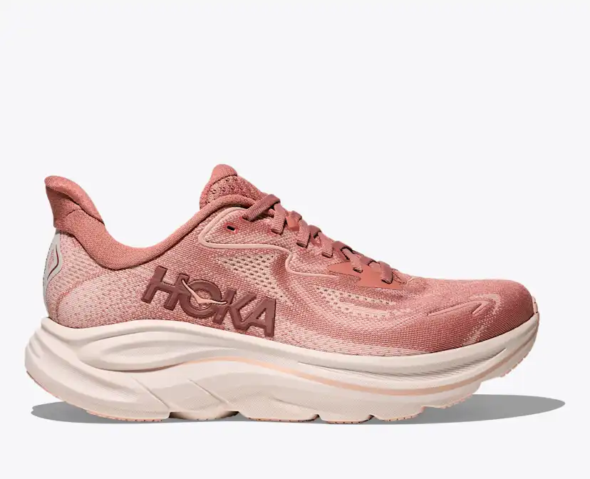 HOKA CLIFTON 9 ランニングシューズ ピンク系 ホカ 【レディース】 ランニングシューズ Clifton 9 Wide