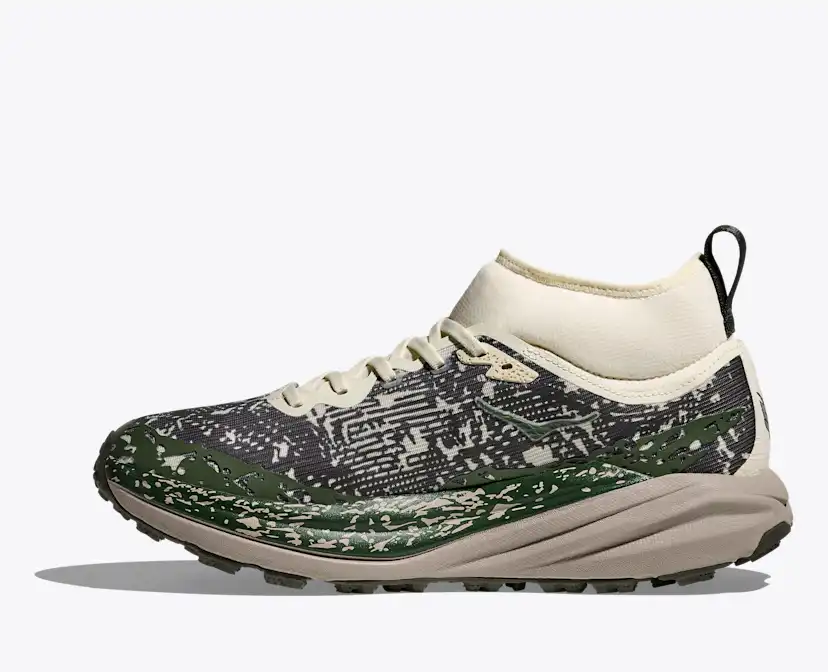 Мужские кроссовки HOKA Speedgoat 6 Mid GTX, цвет: Трюфельный соляной / Серый — фото 8