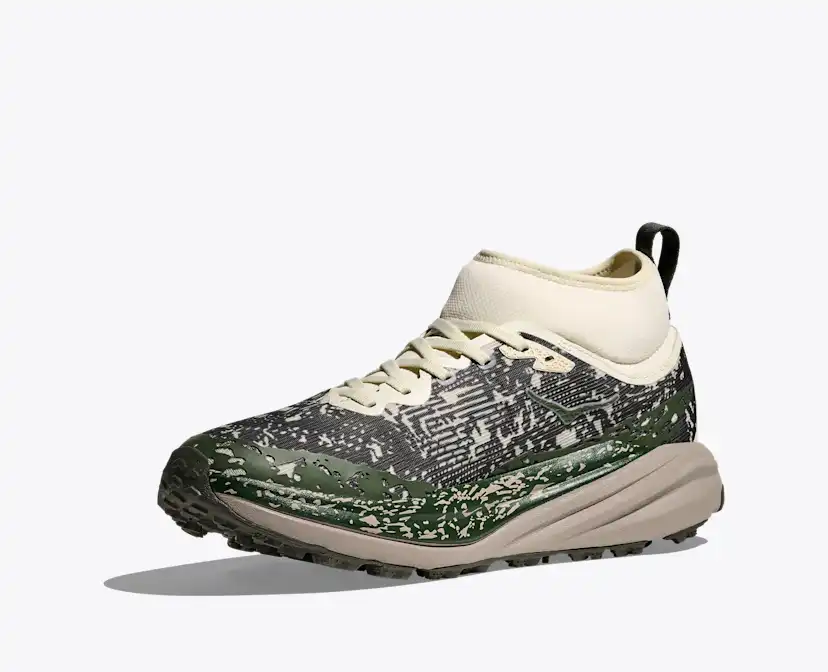 Мужские кроссовки HOKA Speedgoat 6 Mid GTX, цвет: Трюфельный соляной / Серый — фото 3