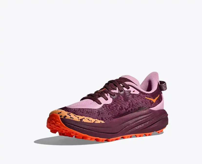 Детские кроссовки HOKA Speedgoat 6, цвет: Персиковый / Неоновый — фото 3