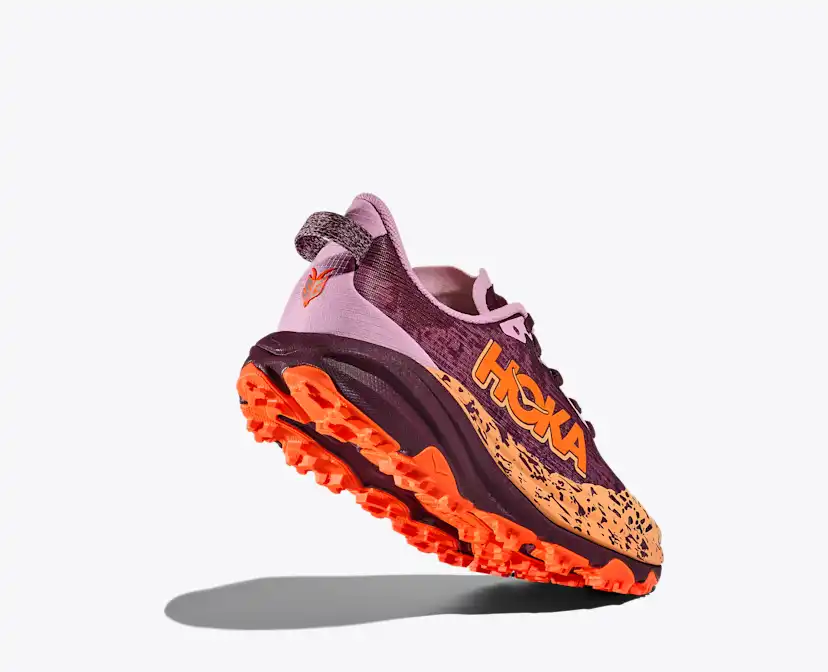 Детские кроссовки HOKA Speedgoat 6, цвет: Персиковый / Неоновый — фото 4