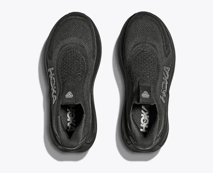 Женские кроссовки Hoka Skyward Laceless без шнурков, цвет: Чёрный — фото 2