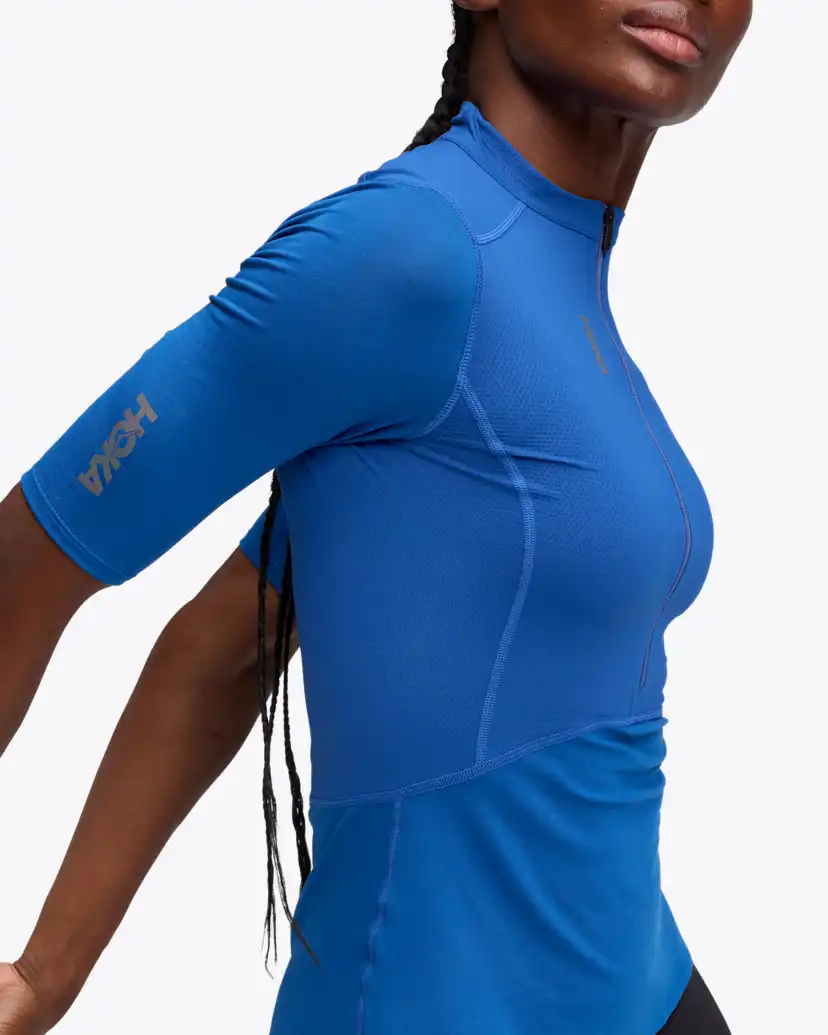 Женские топы Hoka SkyBreeze Short Sleeve Zip — фото 4