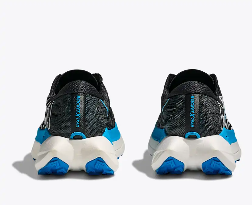 Женские кроссовки HOKA Rocket X Trail, цвет: Чёрный / Синий — фото 5