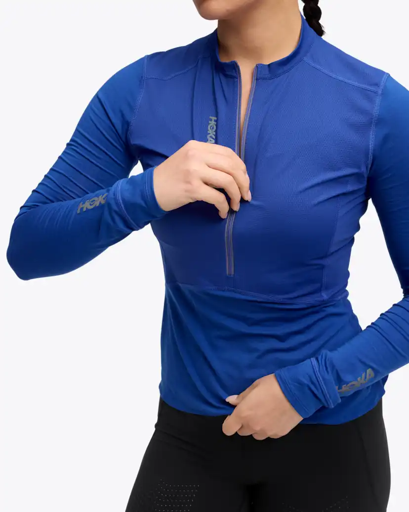 Женские топы Hoka SkyBreeze Long Sleeve Zip — фото 4