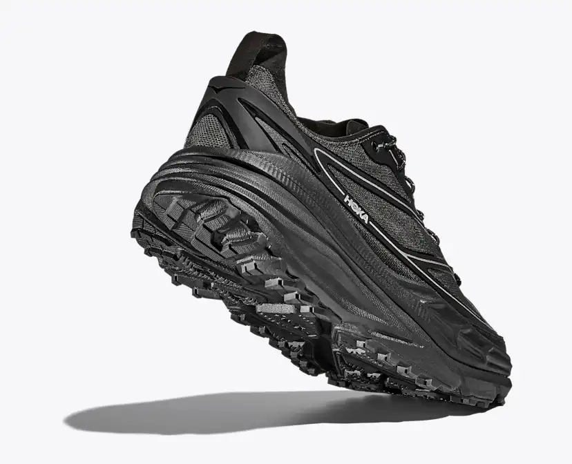 Мужские кроссовки HOKA Stinson One7, цвет: Чёрный / Серебряный — фото 4