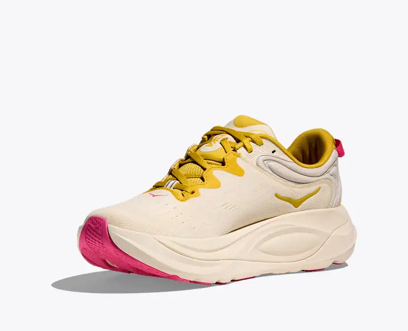 Женские кроссовки Hoka Gaviota 6, цвет: Берёзовый / Жёлтое золото — фото 3