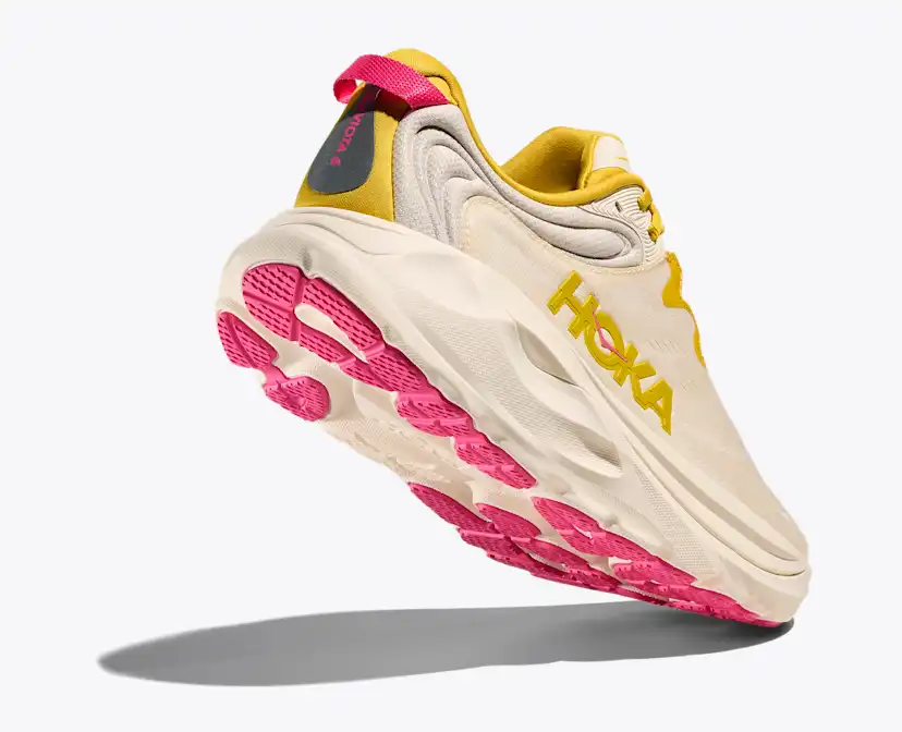 Женские кроссовки Hoka Gaviota 6, цвет: Берёзовый / Жёлтое золото — фото 4