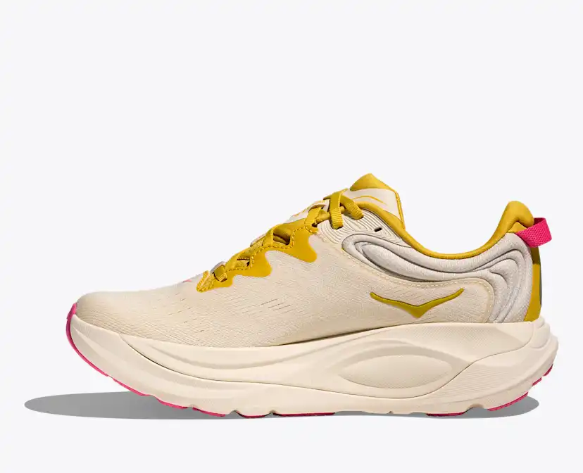 Женские кроссовки Hoka Gaviota 6, цвет: Берёзовый / Жёлтое золото — фото 8