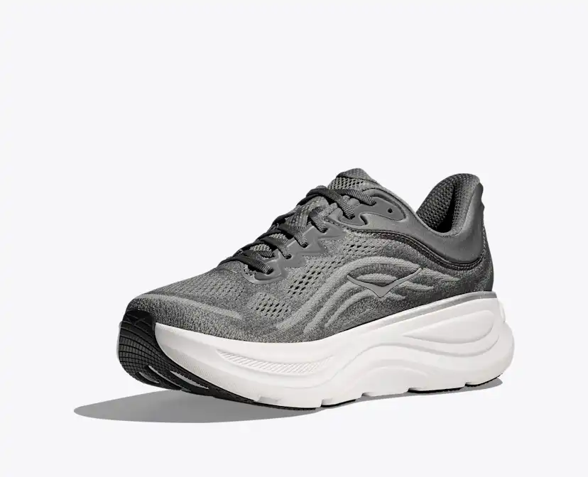 Мужские кроссовки Hoka Bondi 9, цвет: Серебряный — фото 3