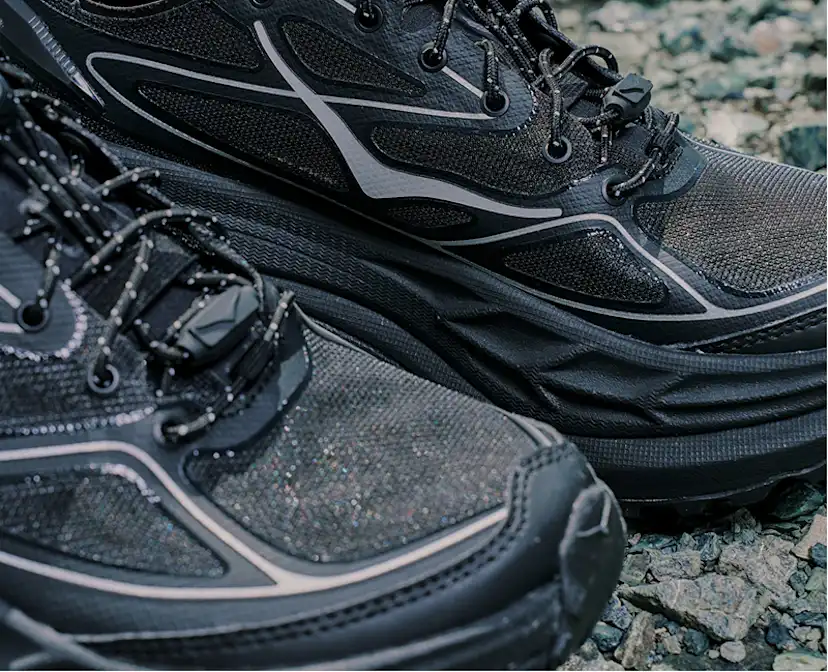 Мужские кроссовки HOKA Stinson One7, цвет: Чёрный / Серебряный — фото 6