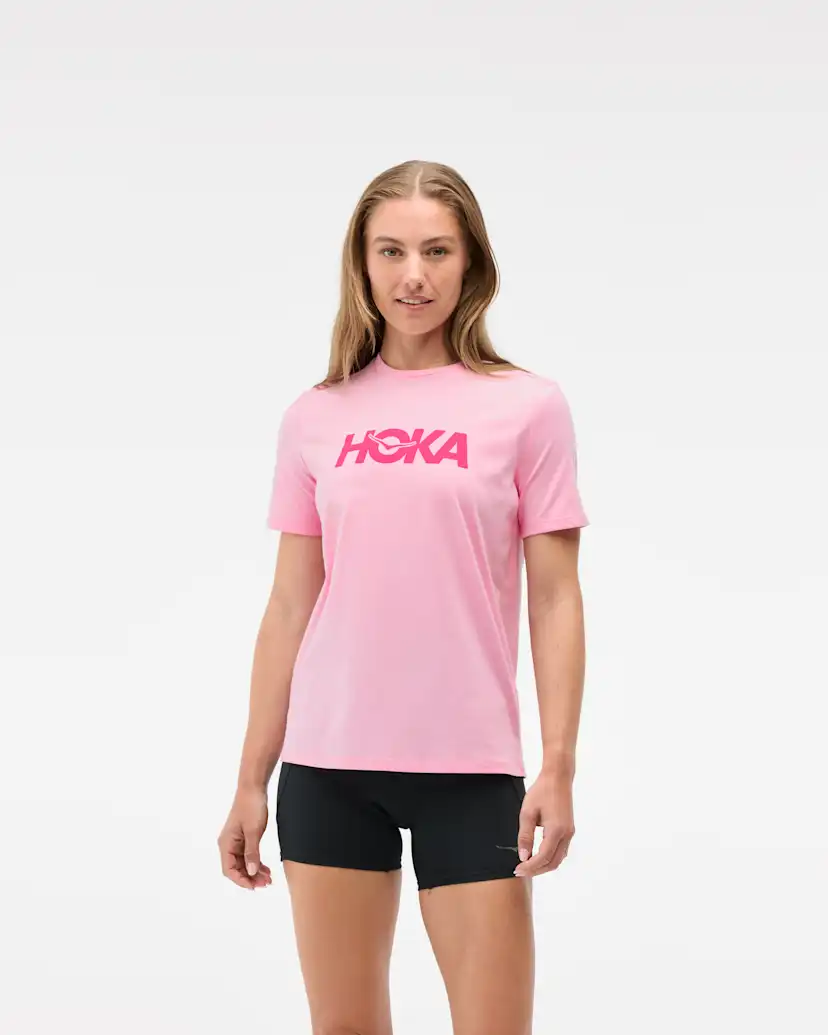 Женские футболки Hoka Core Logo CTN SS Tee