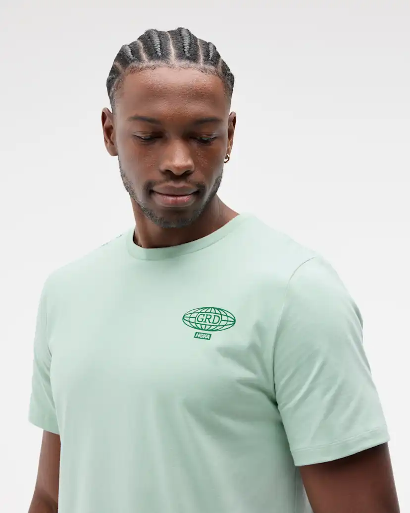 Мужские футболки Hoka Motion Party CTN SS Tee — фото 4