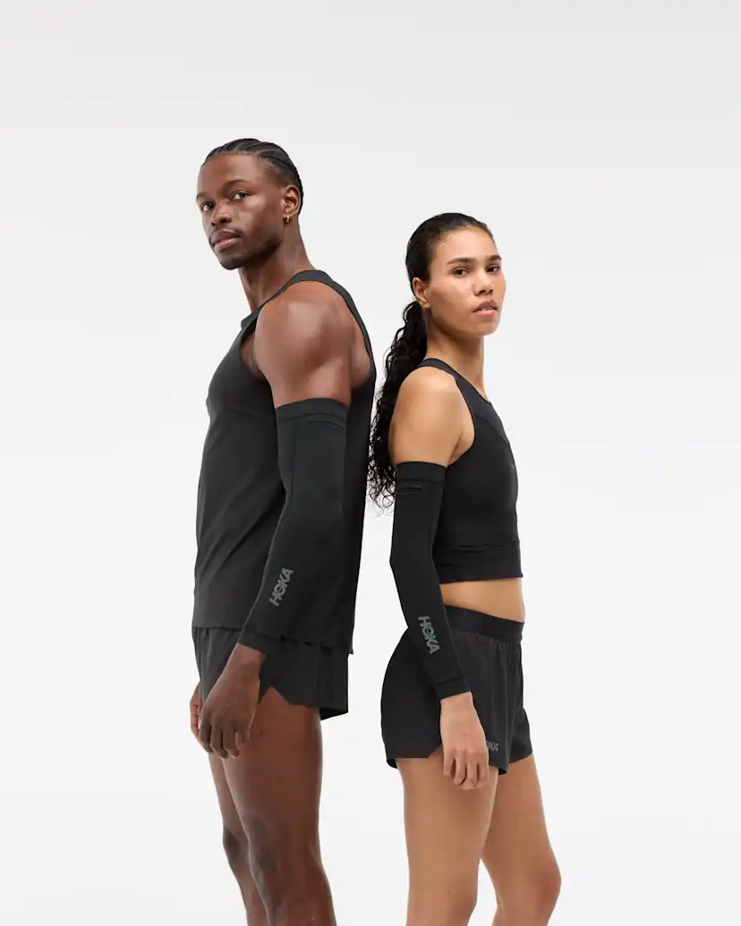 Мужские аксессуары Hoka Race Day Arm Sleeve, цвет: Чёрный — фото 2