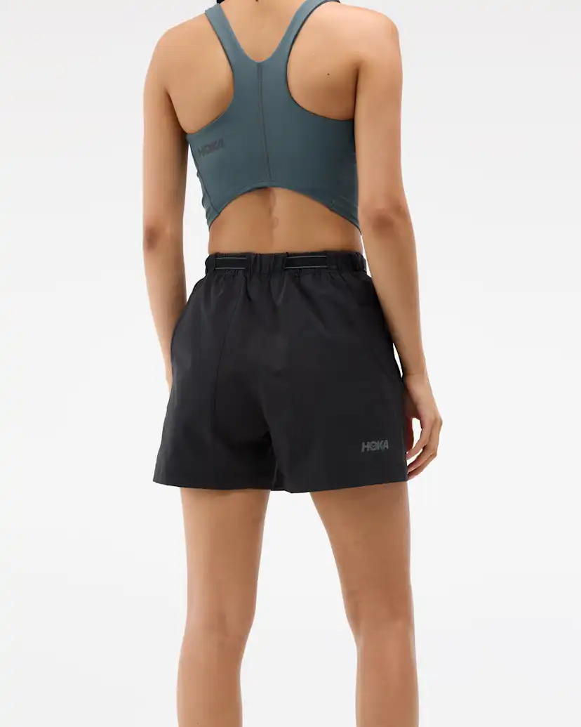 Женские шорты Hoka Woodland Hike Short, цвет: Чёрный — фото 2