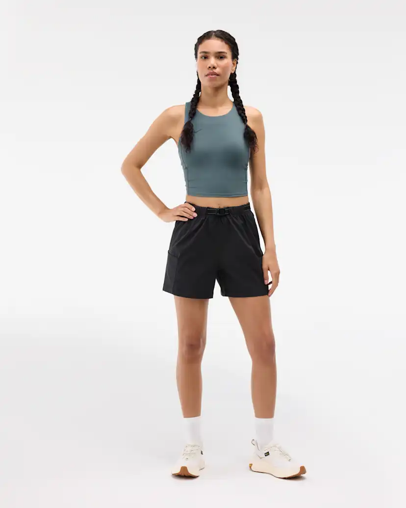 Женские шорты Hoka Woodland Hike Short, цвет: Чёрный — фото 3