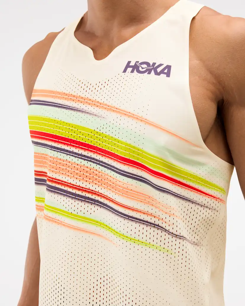 Мужская майка Hoka Race Day для бега — фото 4