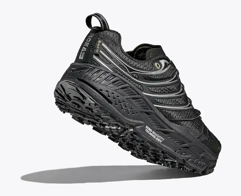 Кроссовки HOKA Stinson Evo GTX, цвет: Чёрный / Серебряный — фото 4