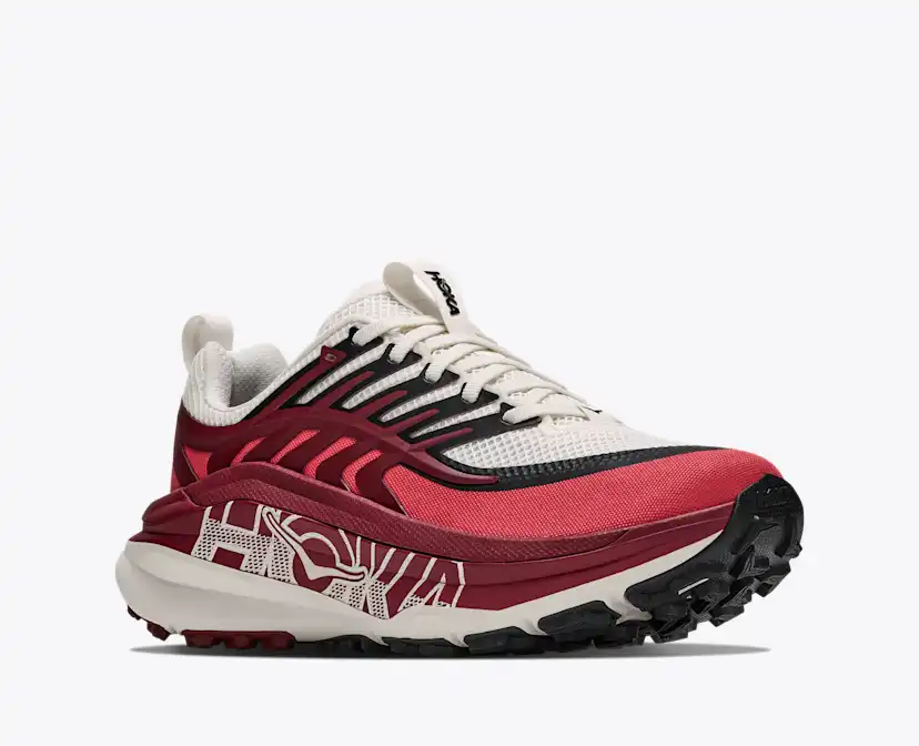 Женские кроссовки Hoka Stinson 8, цвет: Алебастровый / Бордовый — фото 6