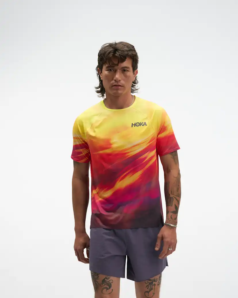 Мужские топы Hoka Race Day Short Sleeve