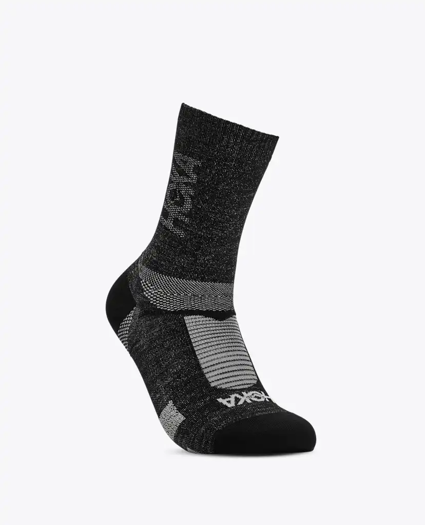 Носки Merino для мужчин, средней высоты — Hoka, цвет: Чёрный — фото 2