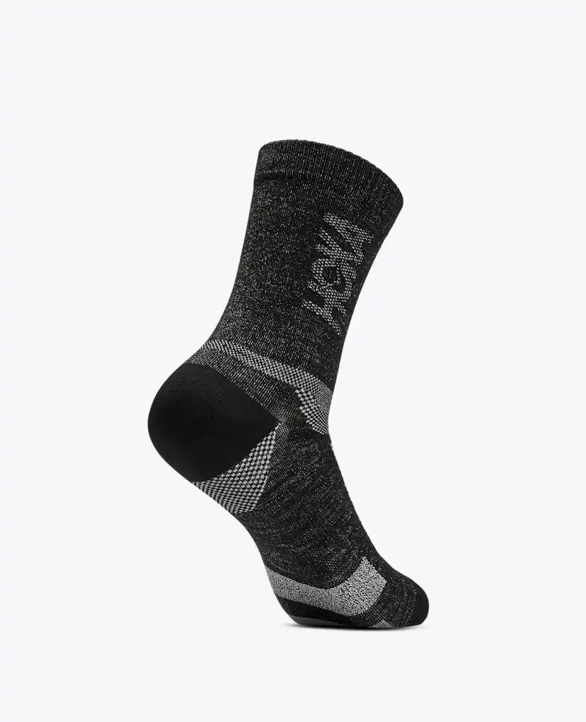 Носки Merino для мужчин, средней высоты — Hoka, цвет: Чёрный — фото 4