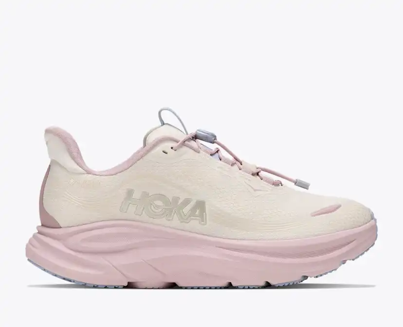 Женские кроссовки Hoka Clifton 11 GTX, цвет: Алебастровый / Розовый