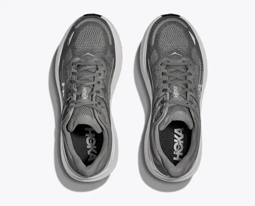 Мужские кроссовки Hoka Bondi 9, цвет: Серебряный — фото 2