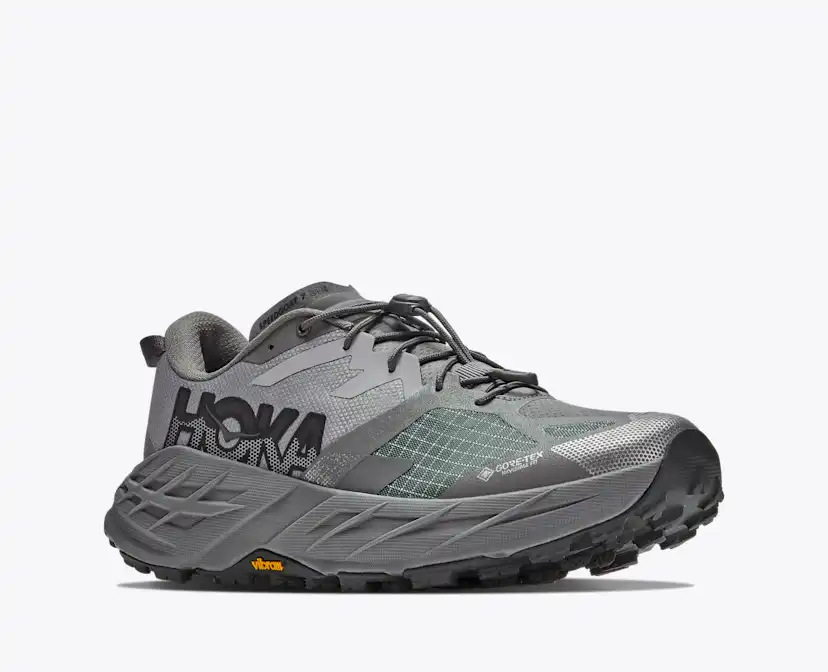 Мужские кроссовки Hoka Speedgoat 7 GTX, цвет: Asteroid / Серый — фото 6